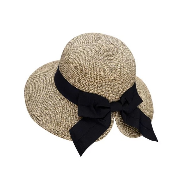 Floppy Hat Women's UPF 50+ Foldable/Packable Straw Sun Beach Hat,Mix - Picture 3 of 8